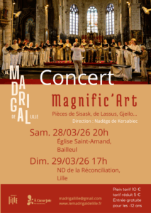Concerts Magnific'Art mars 2026